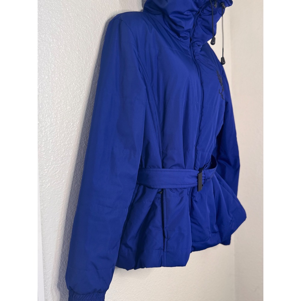 Vintage Lauren Active Ralph Lauren Belted Puffer Jacket Royal Blue L Gorpcore - Picture 2 of 15